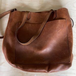 Madewell soft leather bag with crossbody strap